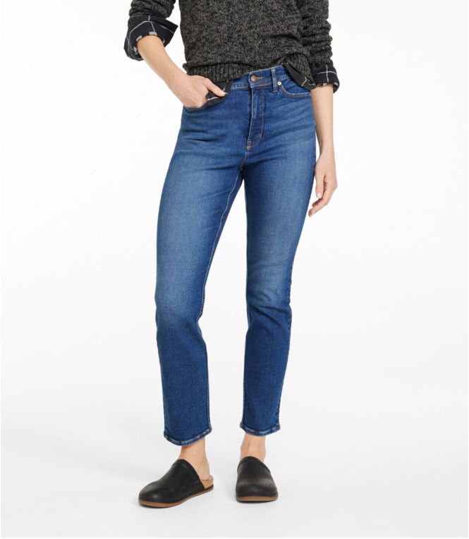 Women's Signature Super Stretch Jeans, High-Rise Skinny-Leg - LLBeanoutlets