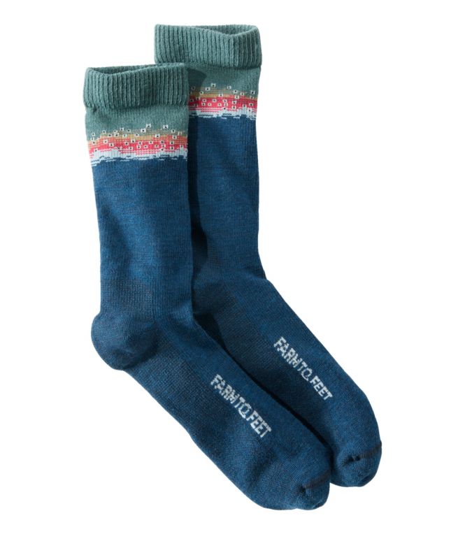 Adults' Farm to Feet Missoula Crew Socks, Light Cushion - LLBeanoutlets