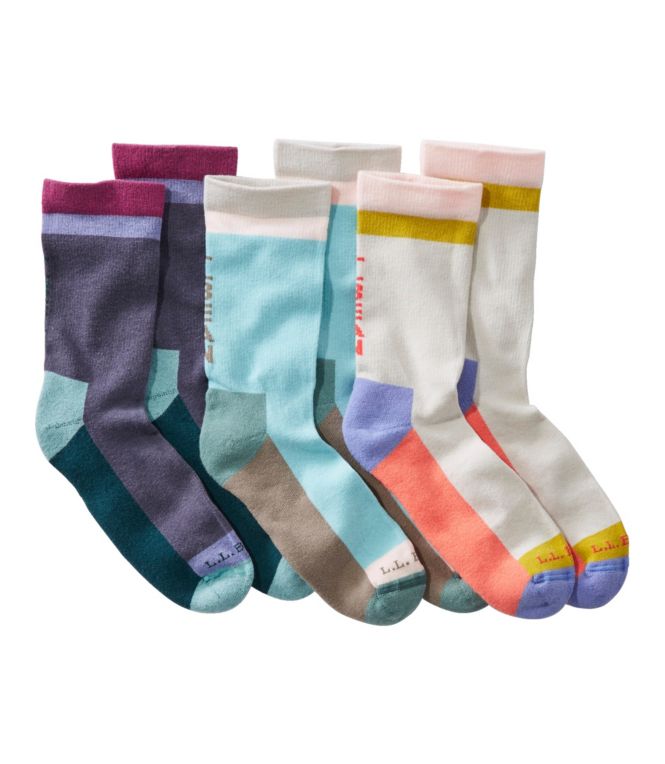 Adults' Wicked Soft Cotton Socks Gift Set, 3 Pairs - LLBeanoutlets