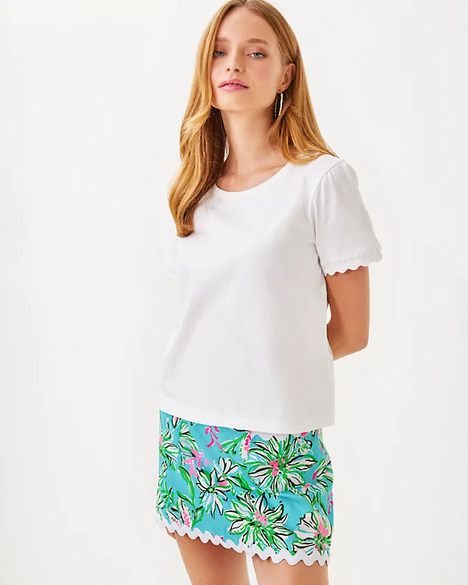 Clairmont Ric Rac Trimmed Knit Top - LLBeanoutlets