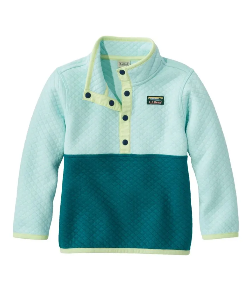 Infants' and Toddlers' Quilted Quarter-Snap Pullover, Colorblock - LLBeanoutlets