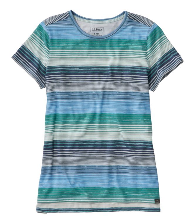 Women's Everyday SunSmart? Tee, Short-Sleeve Stripe - LLBeanoutlets