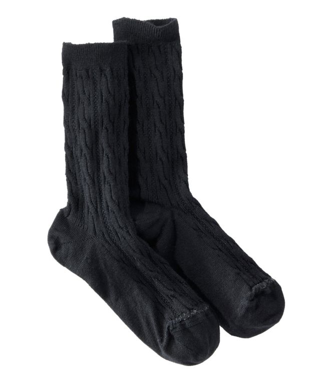 Adults' Smartwool Everyday Cable Crew Socks - LLBeanoutlets
