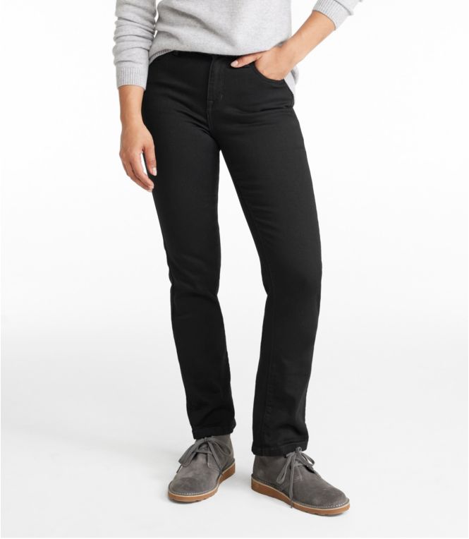 Women's True Shape Jeans, High-Rise Straight-Leg - LLBeanoutlets