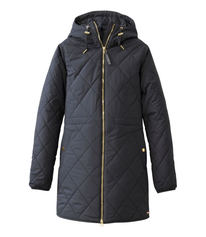 Women's Bean's Cozy Quilted Coat - LLBeanoutlets