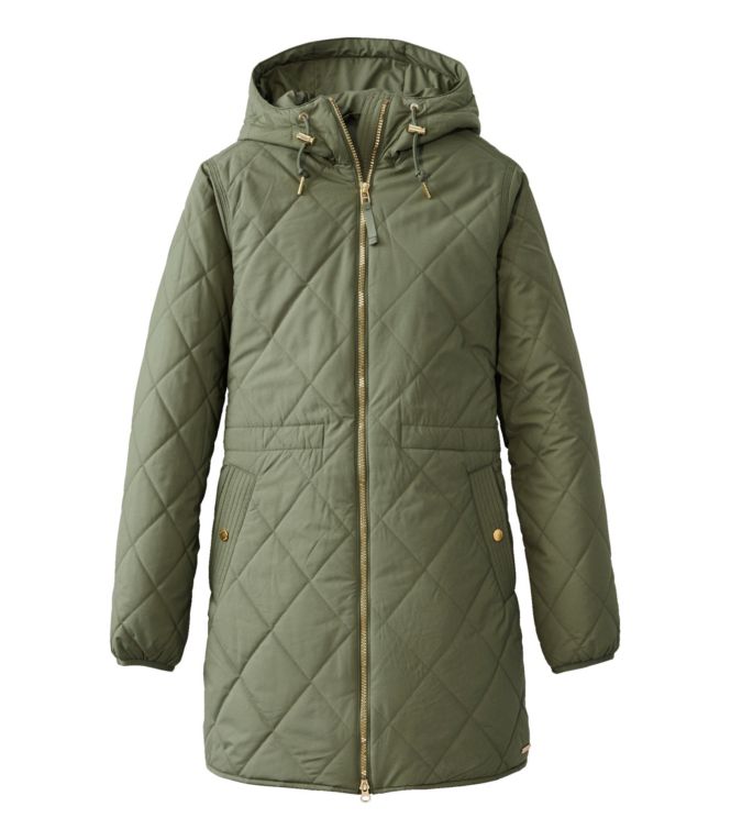 Women's Bean's Cozy Quilted Coat - LLBeanoutlets