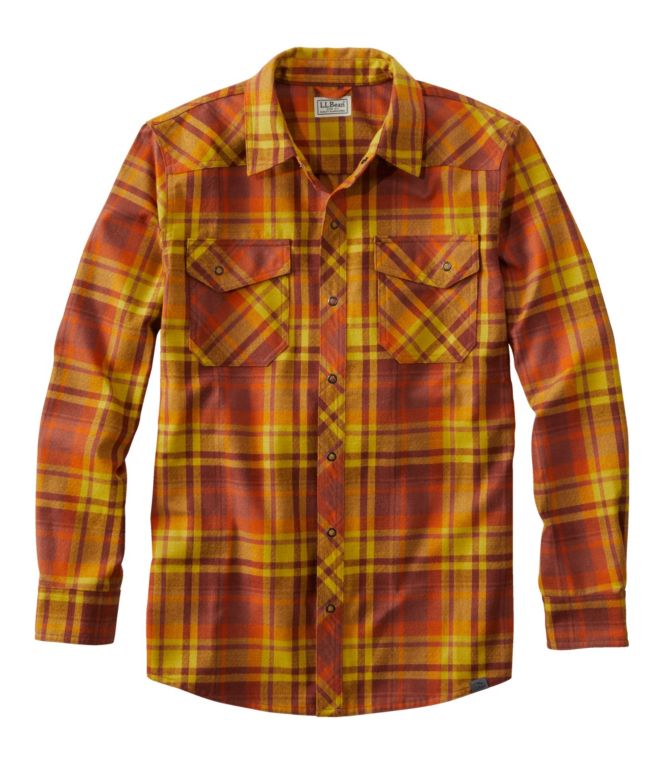 Men's Katahdin Performance Flannel Shirt, Slightly Fitted - LLBeanoutlets