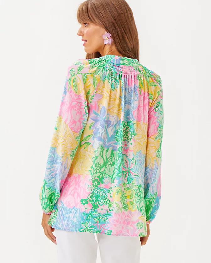 Elsa Silk Top - LLBeanoutlets