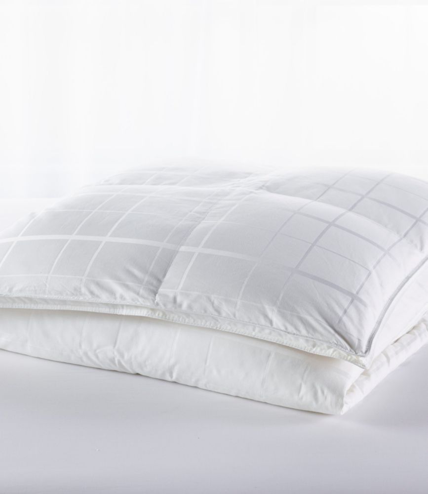 Sateen White Goose Down Comforter, Warm - LLBeanoutlets