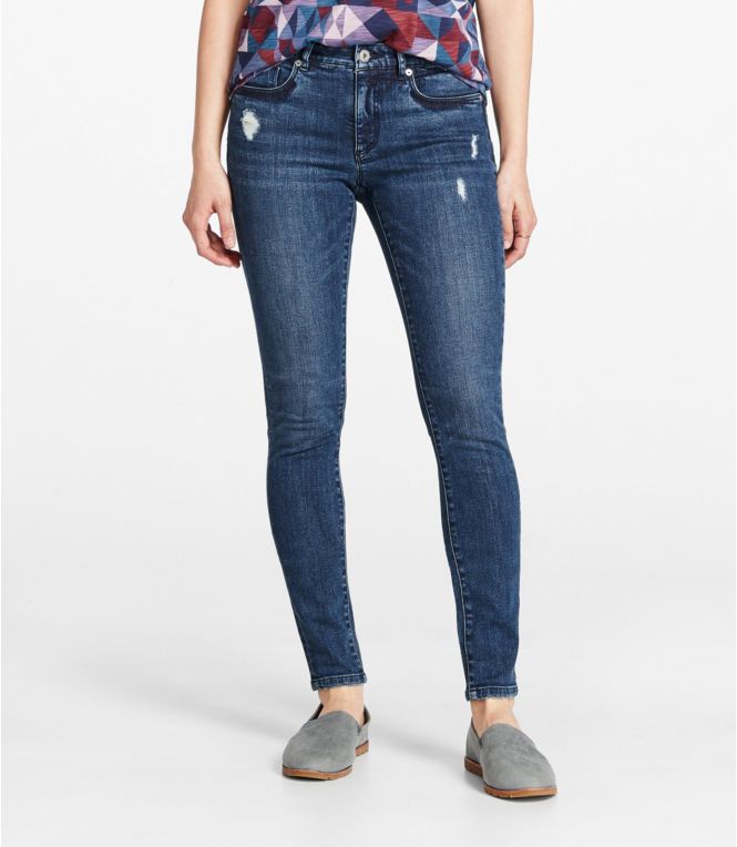 Women's Signature Premium Skinny Jeans, Mid-Rise - LLBeanoutlets