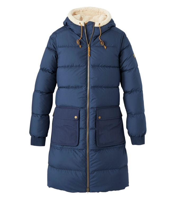 Women's Mountain Classic Down Coat, Sherpa-Lined - LLBeanoutlets