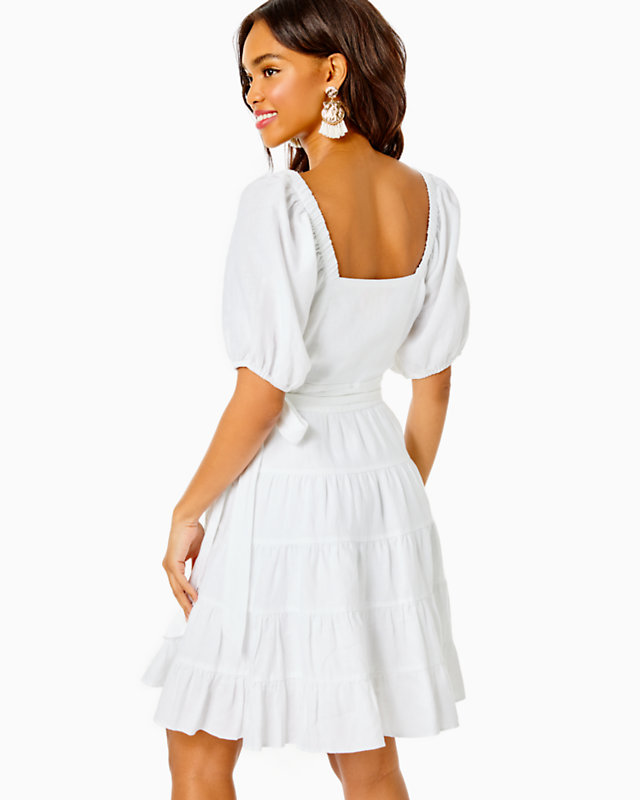 Iralee Linen Wrap Dress - LLBeanoutlets