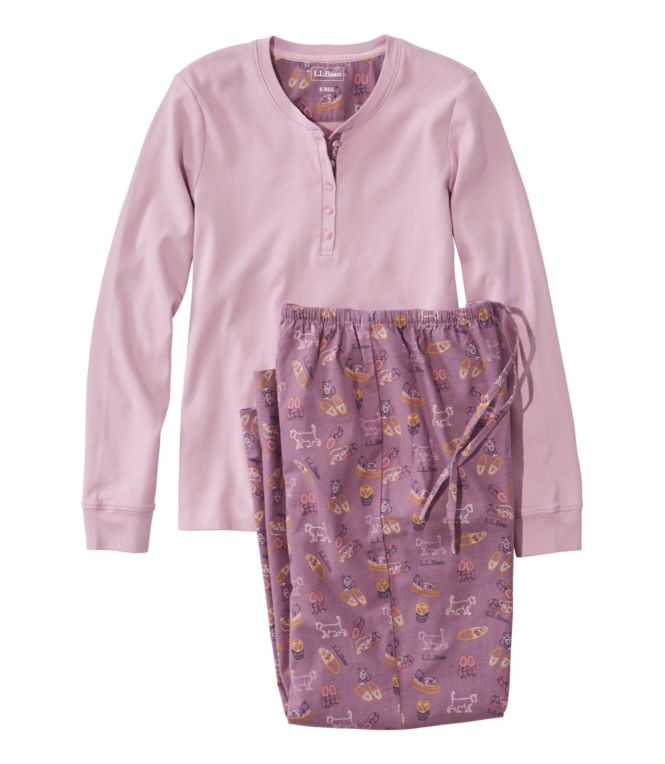 Women's Cozy PJ Set, Print - LLBeanoutlets