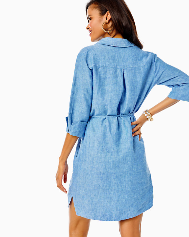 Pilar Linen Tunic Dress - LLBeanoutlets