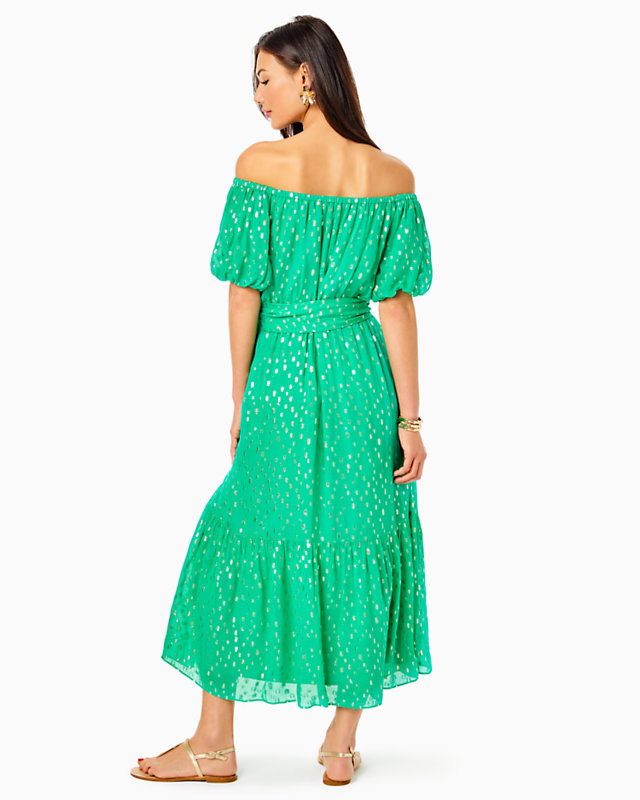 Tamie Off-the-Shoulder Midi Dress - LLBeanoutlets