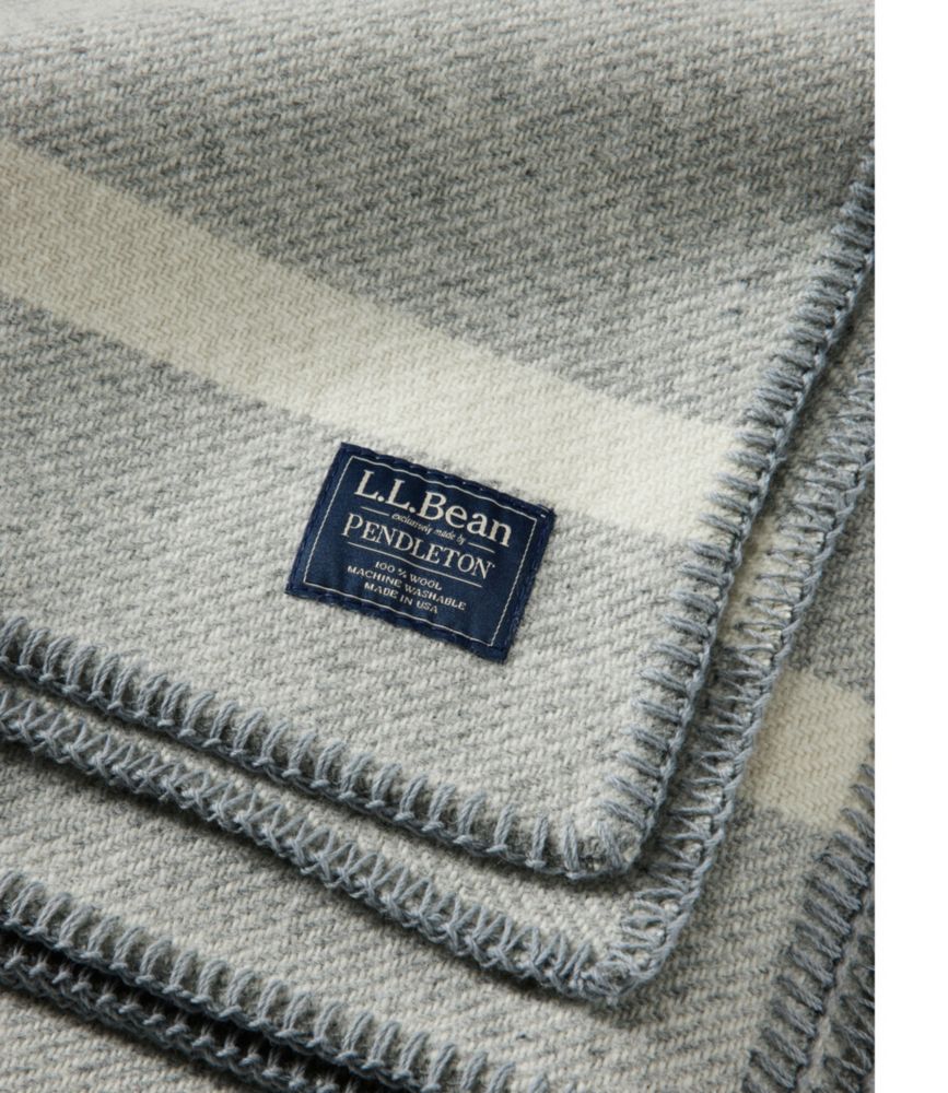 Washable Wool Blanket, Stripe - LLBeanoutlets