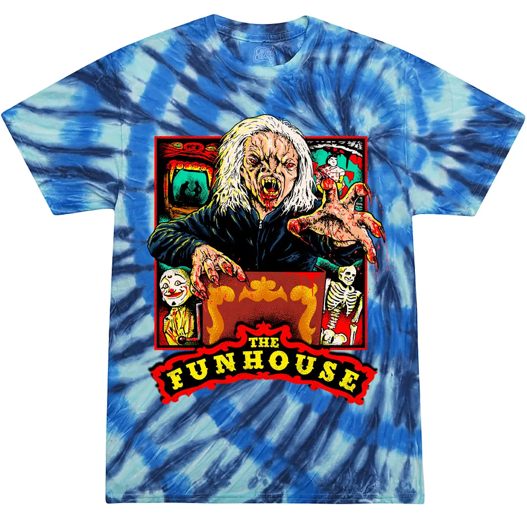 THE FUNHOUSE: RETRO HORROR - T-SHIRT (ELECTRIC TIE DYE) - LLBeanoutlets