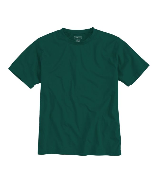 Men's Carefree Unshrinkable Tee, Traditional Fit Short-Sleeve - LLBeanoutlets