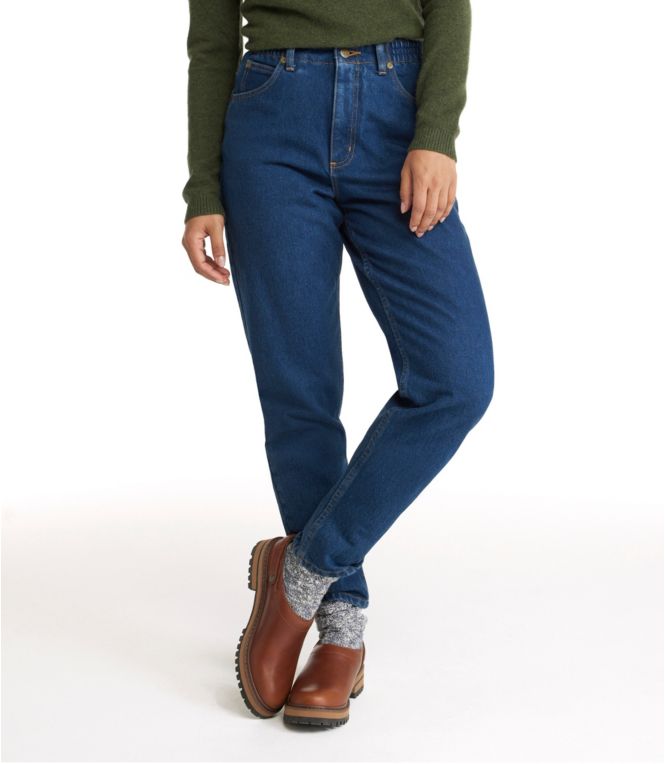 Women's Double L? Jeans, Ultra High-Rise Comfort Waist Tapered Leg - LLBeanoutlets