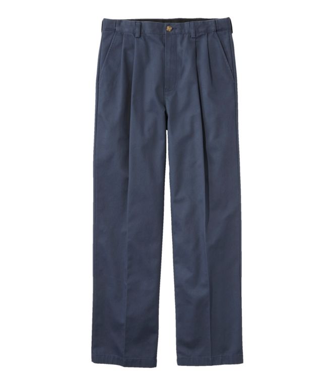 Men's Wrinkle-Free Double L? Chinos, Natural Fit, Hidden Comfort, Pleated - LLBeanoutlets