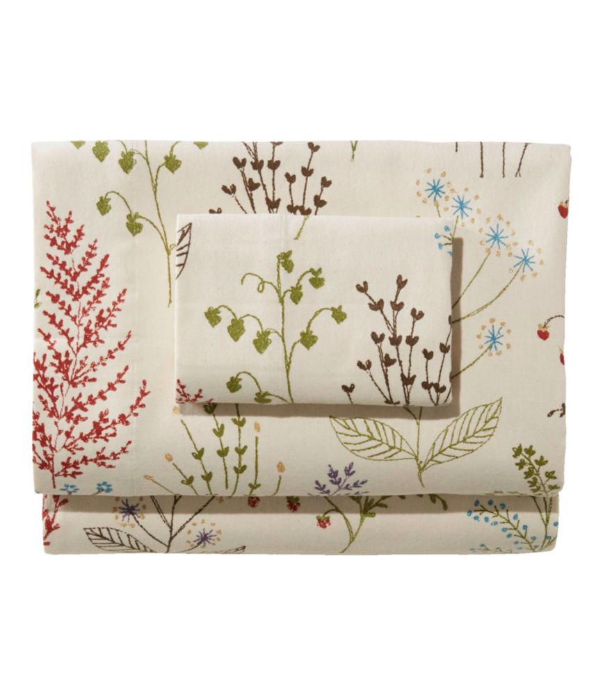 Botanical Floral Flannel Sheet Collection - LLBeanoutlets