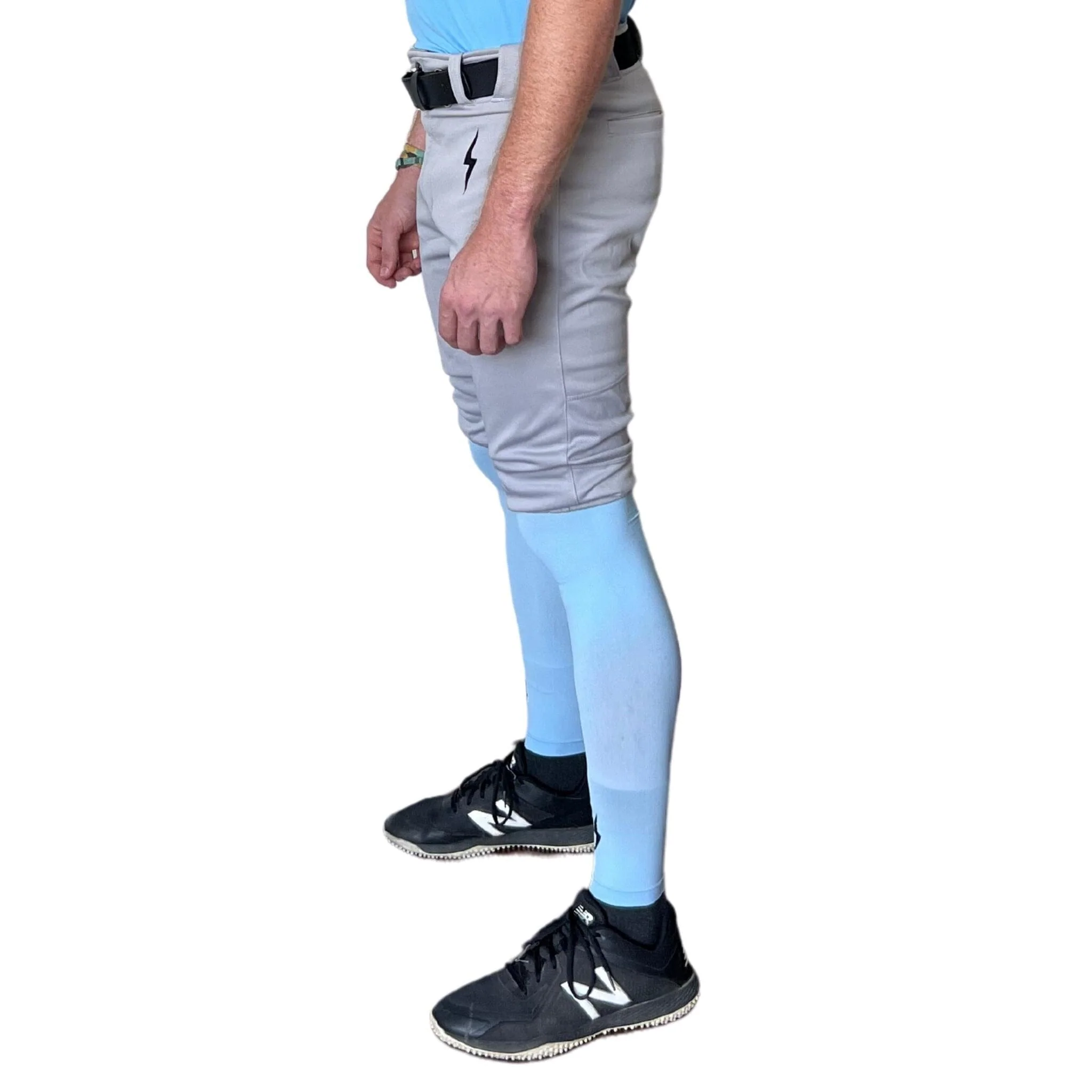 BRUCE BOLT Premium Pro Baseball Short - GREY - LLBeanoutlets