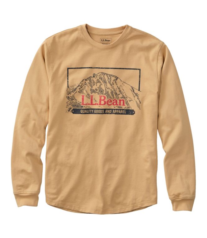 Men's BeanBuilt Cotton Tees, Without Pocket, Long-Sleeve, Graphic - LLBeanoutlets
