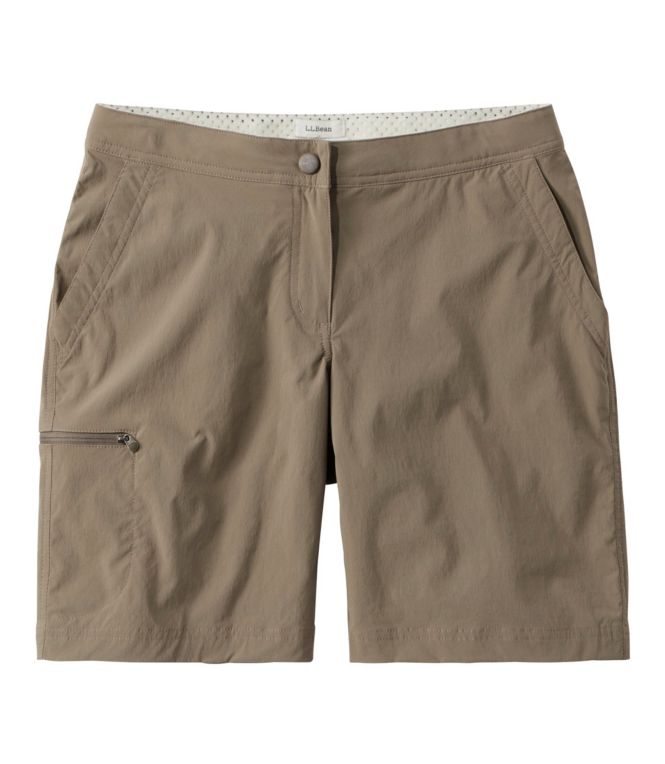 Women's Water-Repellent Comfort Trail Shorts, Mid-Rise - LLBeanoutlets