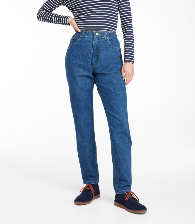 Women's Double L? Jeans, Ultra High-Rise Comfort Waist Tapered Leg - LLBeanoutlets