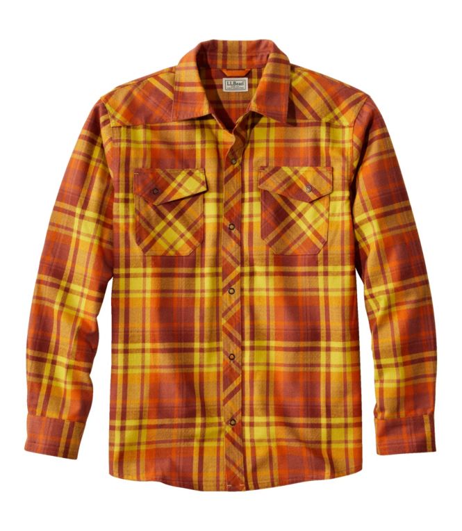 Men's Katahdin Performance Flannel Shirt, Traditional Fit - LLBeanoutlets