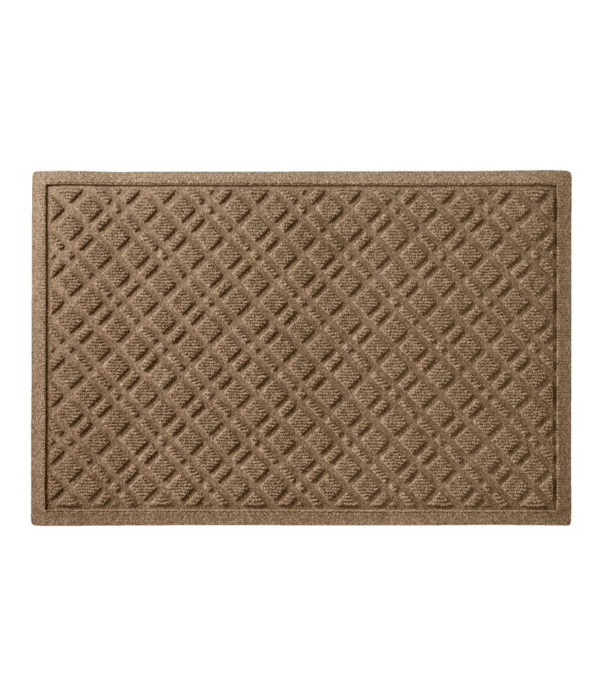 Heavyweight Recycled Waterhog Doormat, Plaid - LLBeanoutlets
