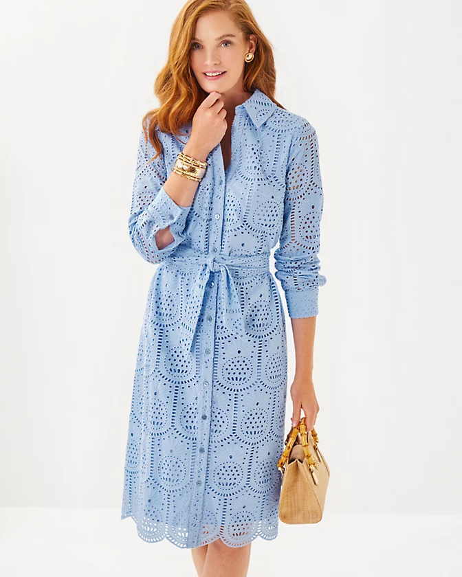 Eira Midi Shirtdress - LLBeanoutlets