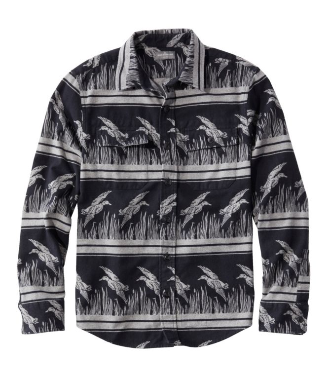 Men's Signature 1933 Chamois Cloth Shirt, Slim Fit, Pattern - LLBeanoutlets