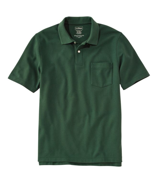 Men's Premium Double L? Polo, Hemmed Short-Sleeve with Pocket - LLBeanoutlets