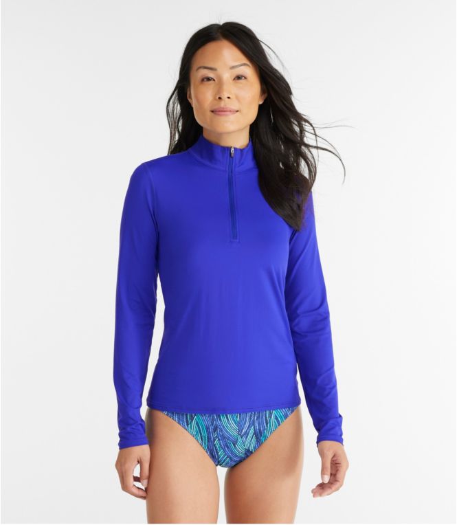 Women's SunSmart? UPF 50+ Sun Shirt, Quarter-Zip - LLBeanoutlets
