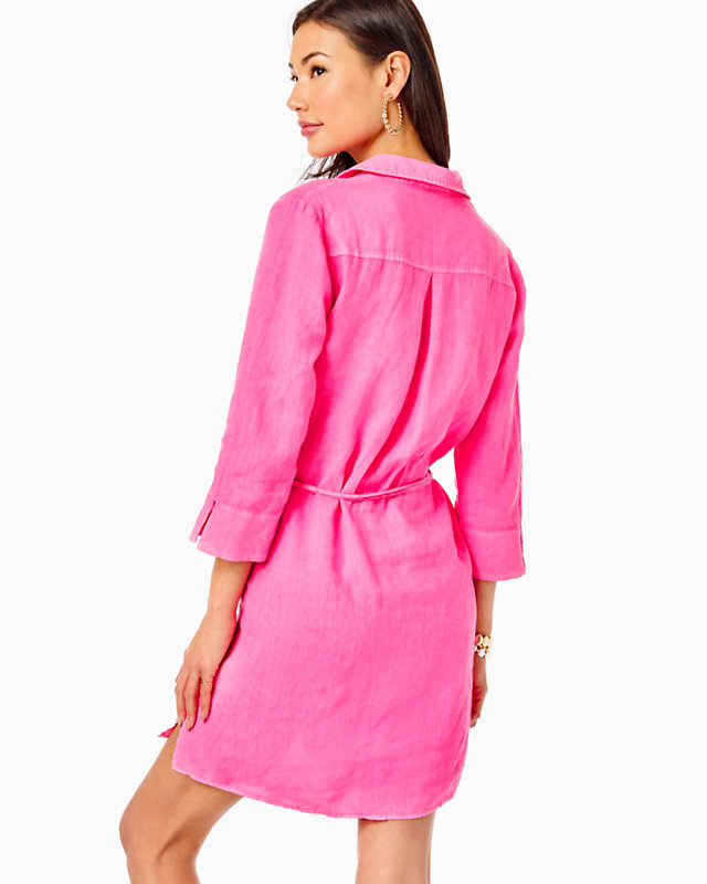 Pilar Linen Tunic Dress - LLBeanoutlets
