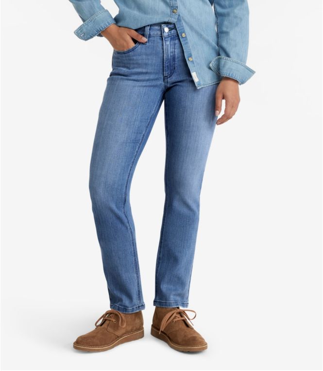 Women's BeanFlex? Jeans, Mid-Rise Straight-Leg - LLBeanoutlets