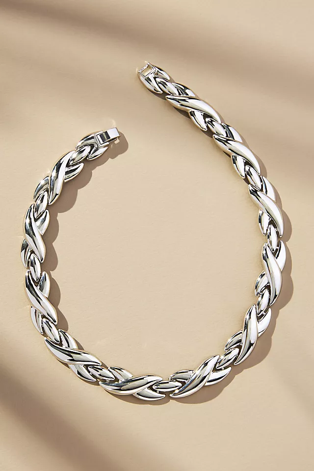 Braided Necklace SILVER - LLBeanoutlets