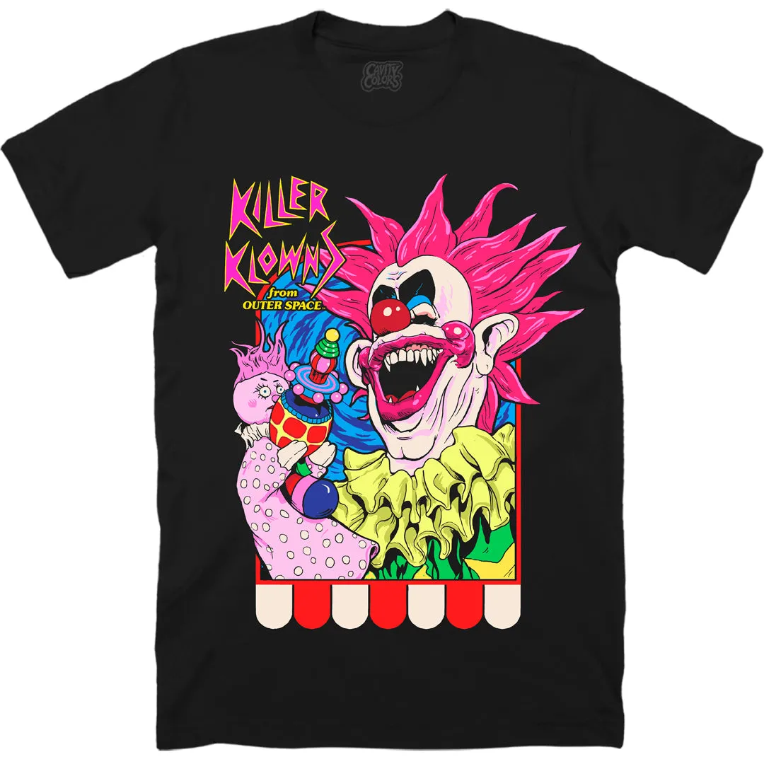 KILLER KLOWNS: SPIKEY'S PUPPET SHOW - T-SHIRT (CLASSIC BLACK) - LLBeanoutlets