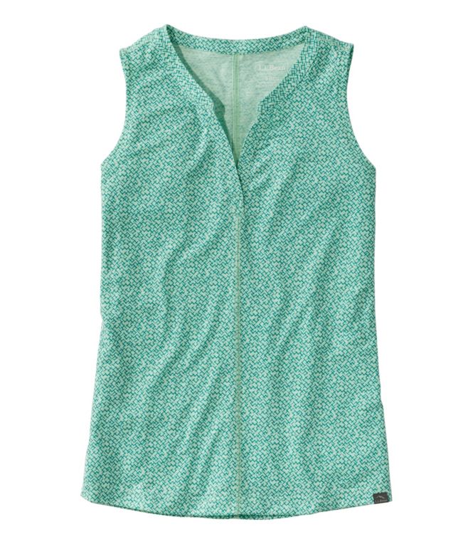 Women's Streamside Tank, Splitneck Print - LLBeanoutlets