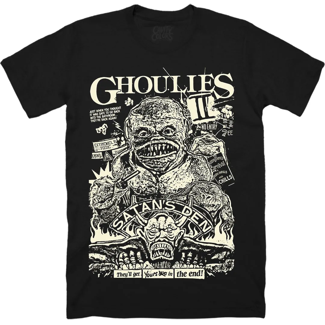 GHOULIES II: ENTER IF YOU DARE - T-SHIRT (GLOW IN THE DARK) - LLBeanoutlets