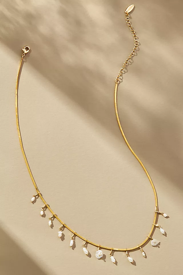Floating Pearl Necklace WHITE - LLBeanoutlets
