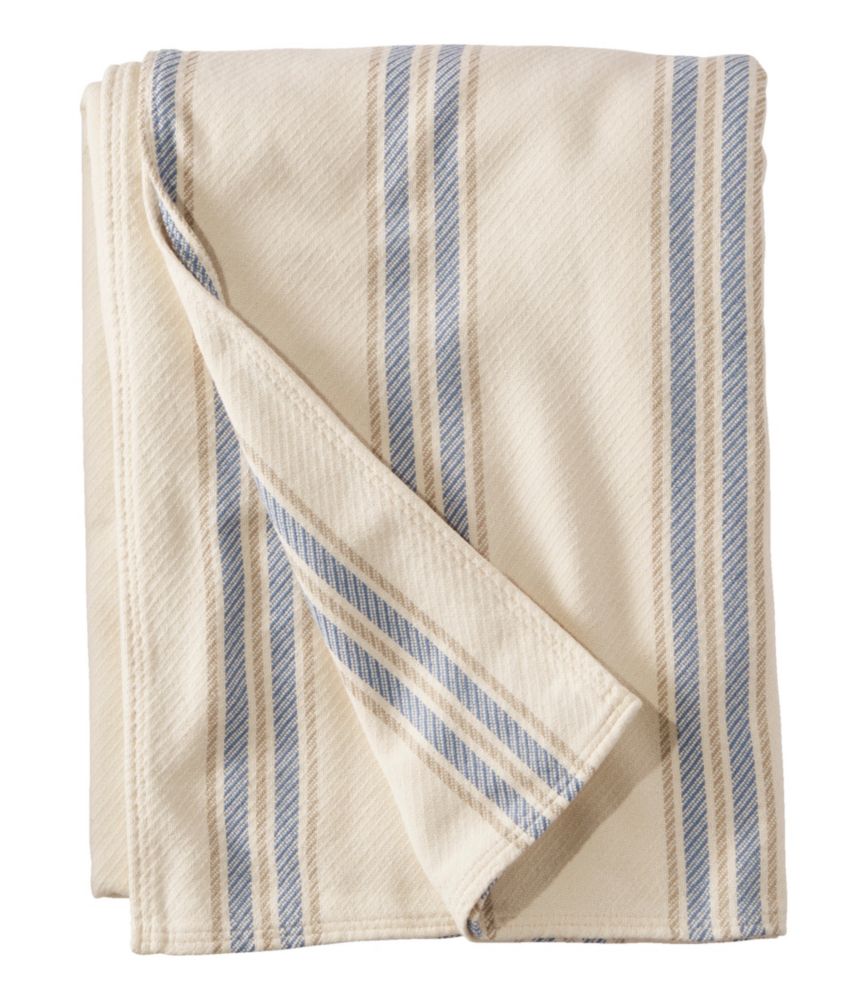 Maine Twill Blanket, Stripe - LLBeanoutlets