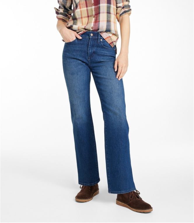 Women's Signature Original Jeans, High-Rise Straight-Leg - LLBeanoutlets