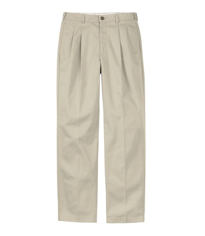 Men's Wrinkle-Free Double L? Chinos, Natural Fit, Hidden Comfort, Pleated - LLBeanoutlets