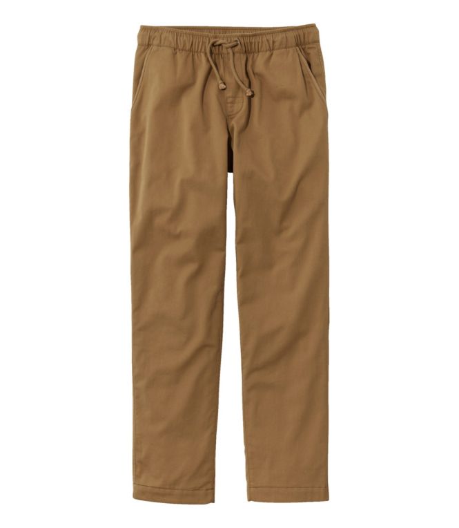 Men's Comfort Stretch Dock Pants, Standard Fit, Straight Leg, Flannel-Lined - LLBeanoutlets