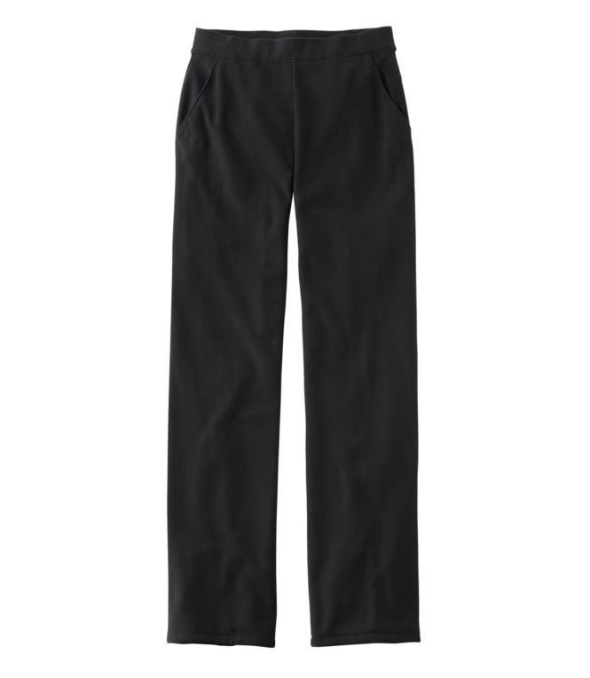 Women's Perfect Fit Pants, Fleece-Backed Straight-Leg - LLBeanoutlets