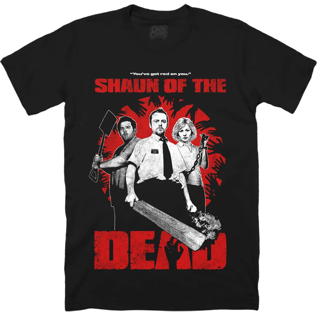 SHAUN OF THE DEAD: YOU'VE GOT RED ON YOU - T-SHIRT - LLBeanoutlets
