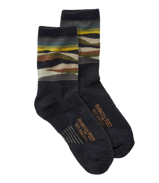 Adults' Farm to Feet Max Patch 3/4 Crew Sock, Light Targeted Cushion - LLBeanoutlets