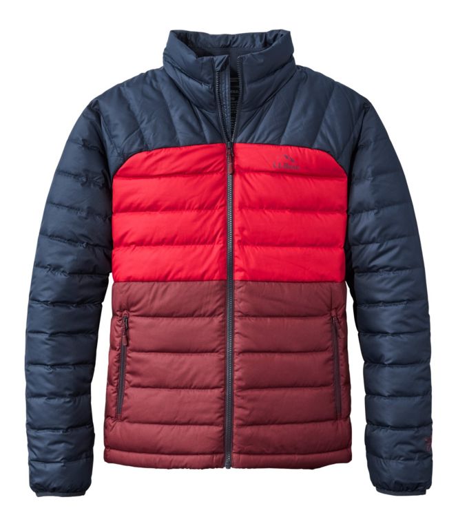 Men's Bean's Down Jacket, Colorblock - LLBeanoutlets